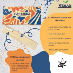 Feuille a rouler YU & MEEZ Plateau + Filtres