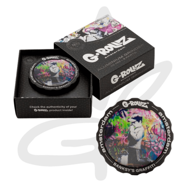Grinder Banksy "Praying boy" 3 parties 53mm - G-Rollz