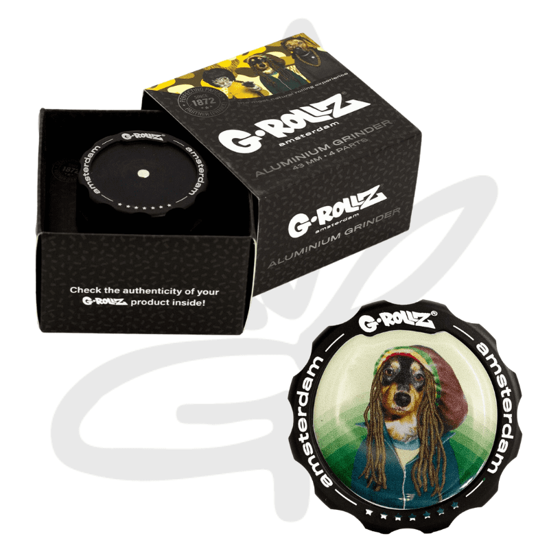 Grinder Pets Rock "Reggae" 4 parties 43mm - G-Rollz