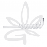 Pipe en verre Spirale 17cm - KAWUM