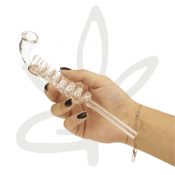 Pipe en verre Spirale 17cm - KAWUM