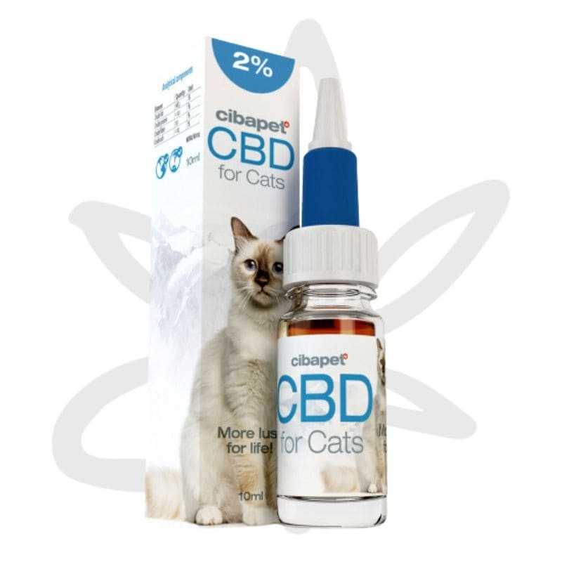 Huile CBD chat 2% 10ml - Cibapet