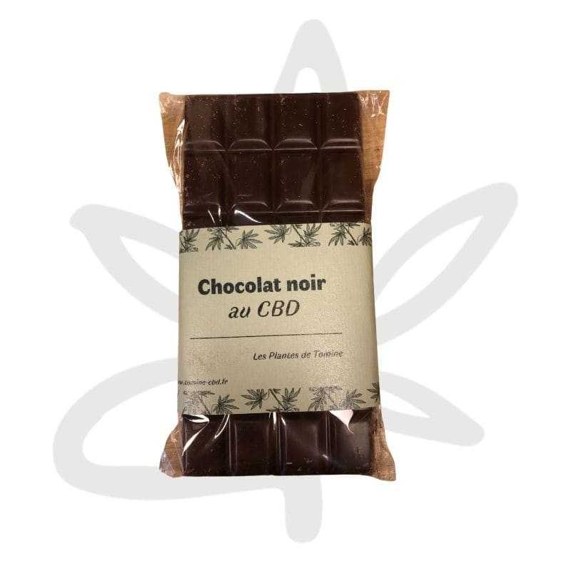 Tablette de chocolat noir CBD 100gr - Les plantes de Tomine