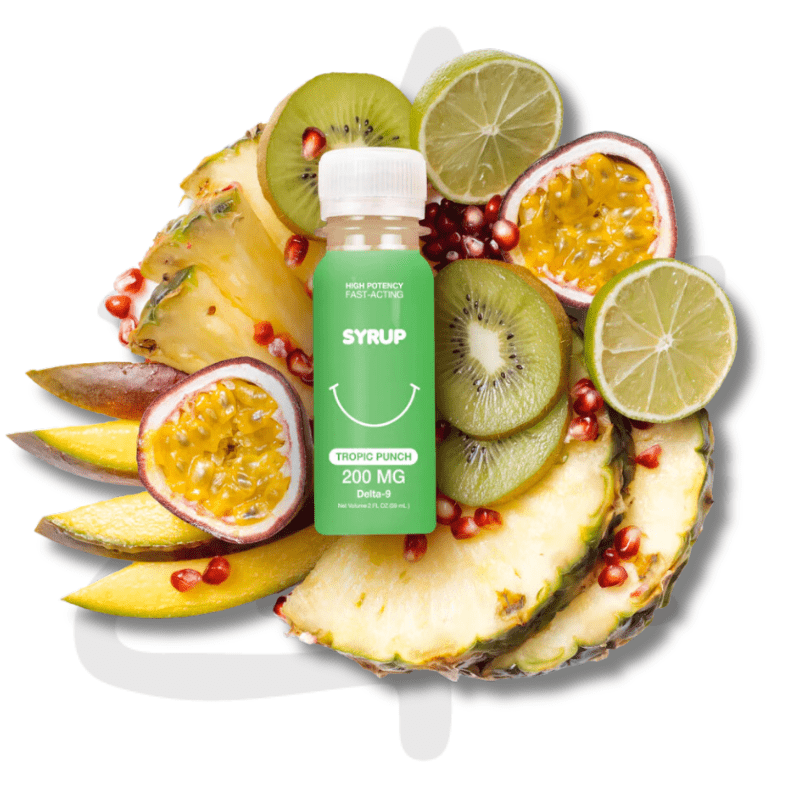 Sirop Syrup Delta 9 THC Tropical Punch 200mg- Sweet Life CBD
