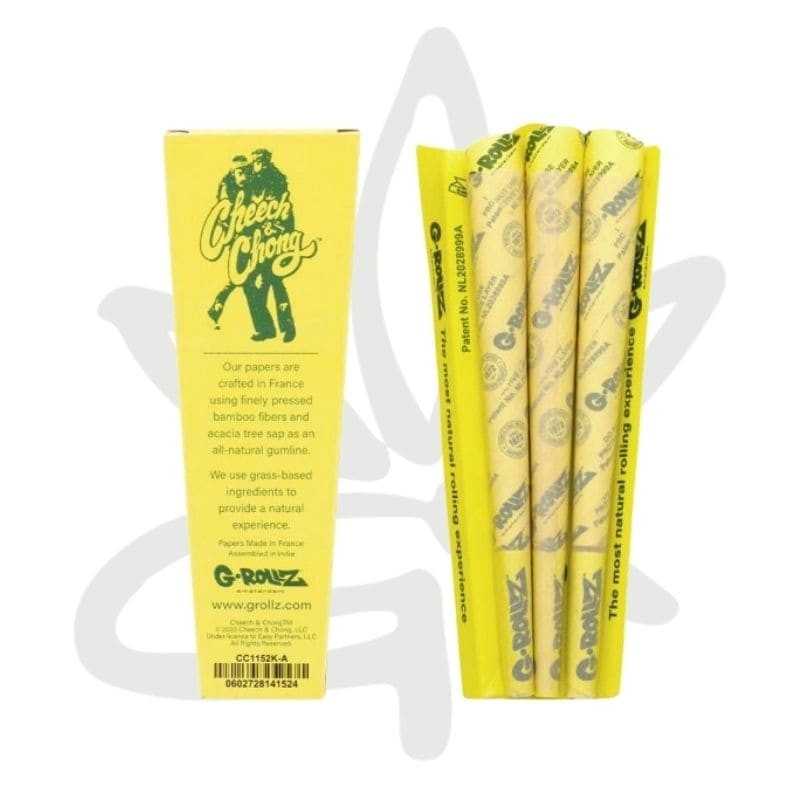Cône pré roulé Cheech&chong bamboo King Size x3 - G-ROLLZ