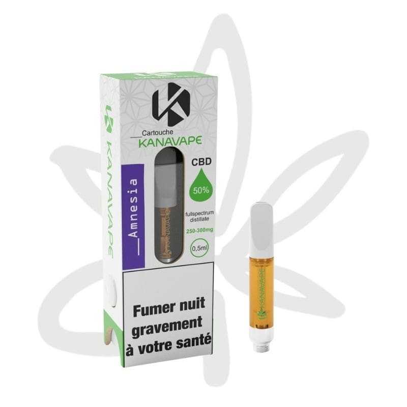 Cartouche CBD vape pen Amnesia 250mg CBD 0.5ml - Kanavape