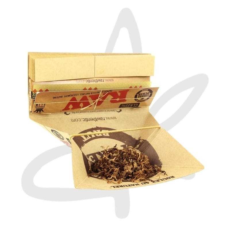 Feuilles slim artesano king size + tray + tips  - Raw