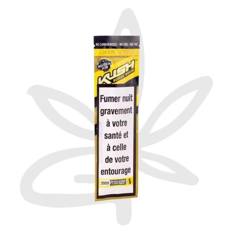 Blunt Kush herbal Wraps Yellow (Lemonade) par 2 - Blunt