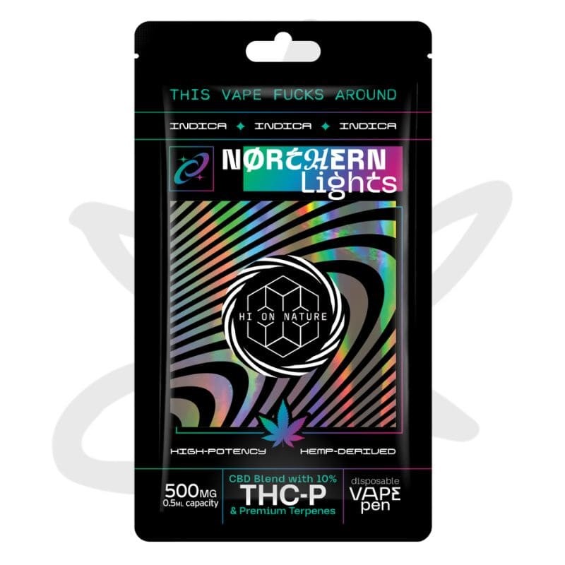 Puff 10% THCP + Delta 9 THC "Northern Lights" Indica 250 puffs - Hi On Nature