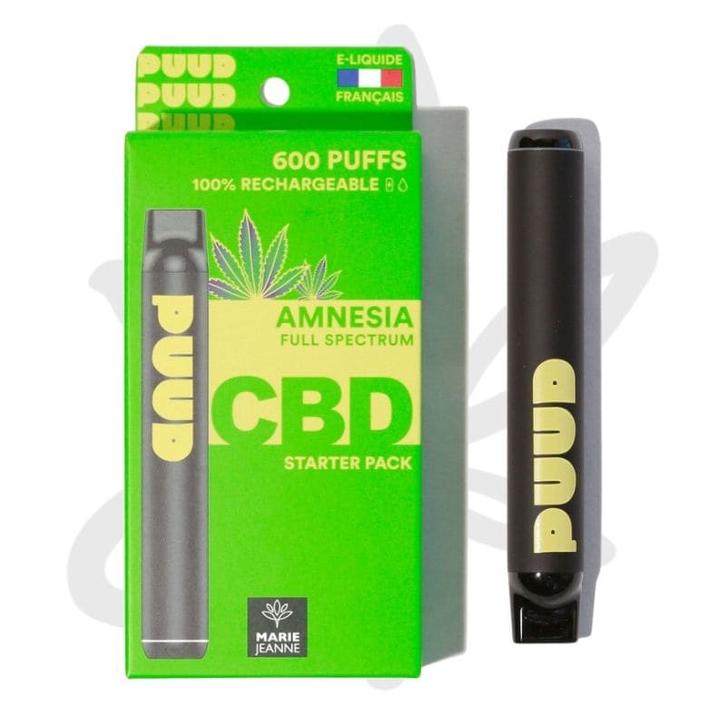 PUUD Amnesia 100mg CBD Full Spectrum 600 Puffs - Marie Jeanne