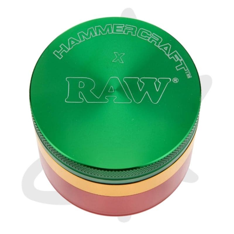 Grinder HammerCraft Aluminium Rasta 61mm - Raw