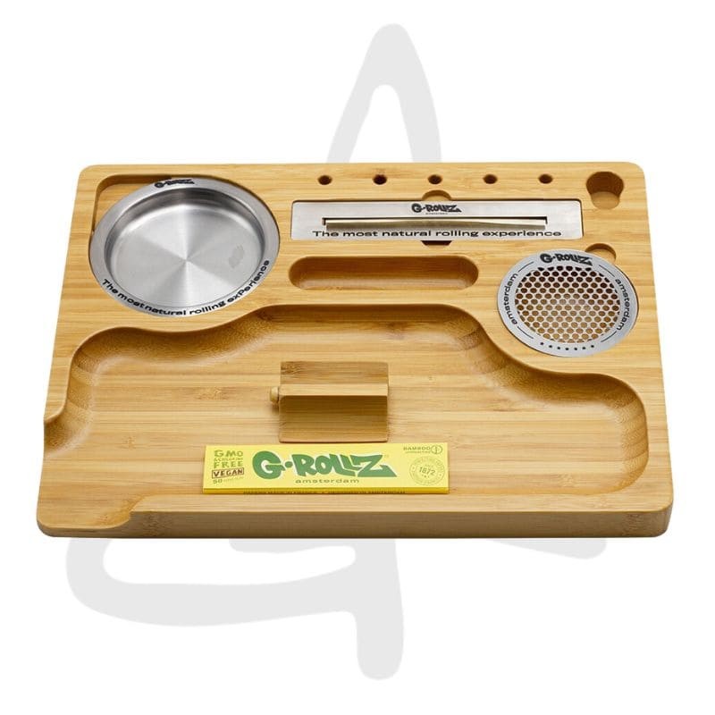 Plateau a rouler Mixer Bamboo 28.5x21.5 - G-ROLLZ