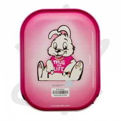 Plateau a rouler Banksy's graffiti thug for life 14x18 - G-ROLLZ