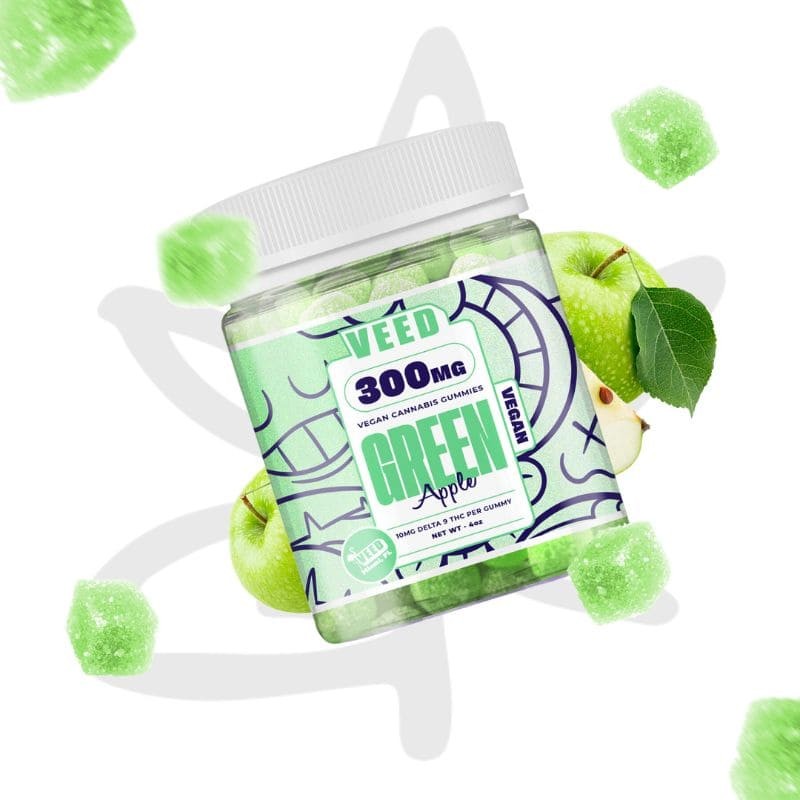 Gummies Pomme 300mg delta 9 THC x30 - VEED