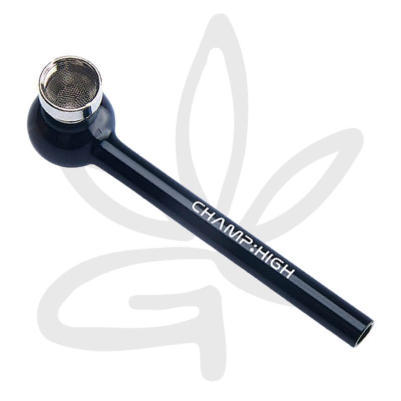 Pipe en verre noire - Champ High